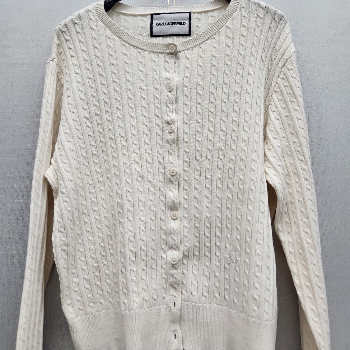 칼 라거펠트 꽈배기 가디건 100(L) 상품이미지2