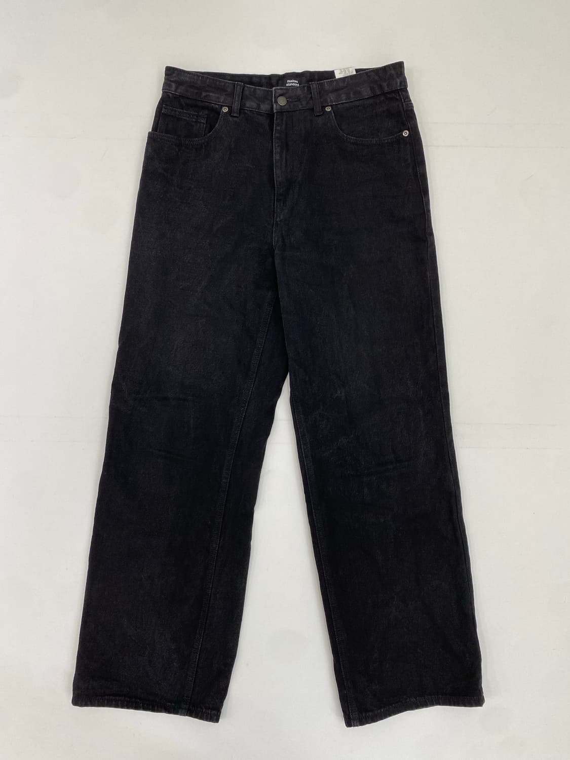 무신사 스탠다드 와이드 데님 블랙 (31) 상품이미지1