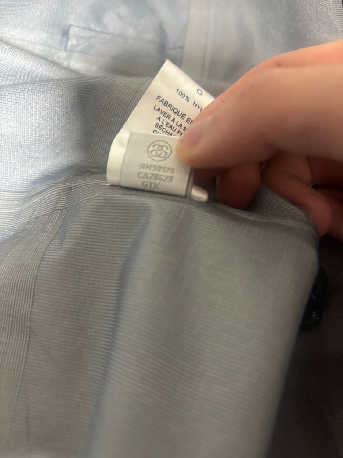 스투시 테입드 심 레인 바람막이(모자 안으로 넣기 가능) 상품이미지4