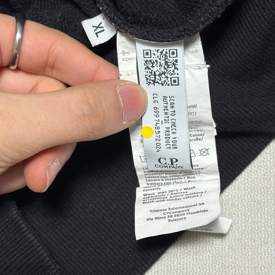 XL C.P. 컴퍼니 블랙 맨투맨 상품이미지6