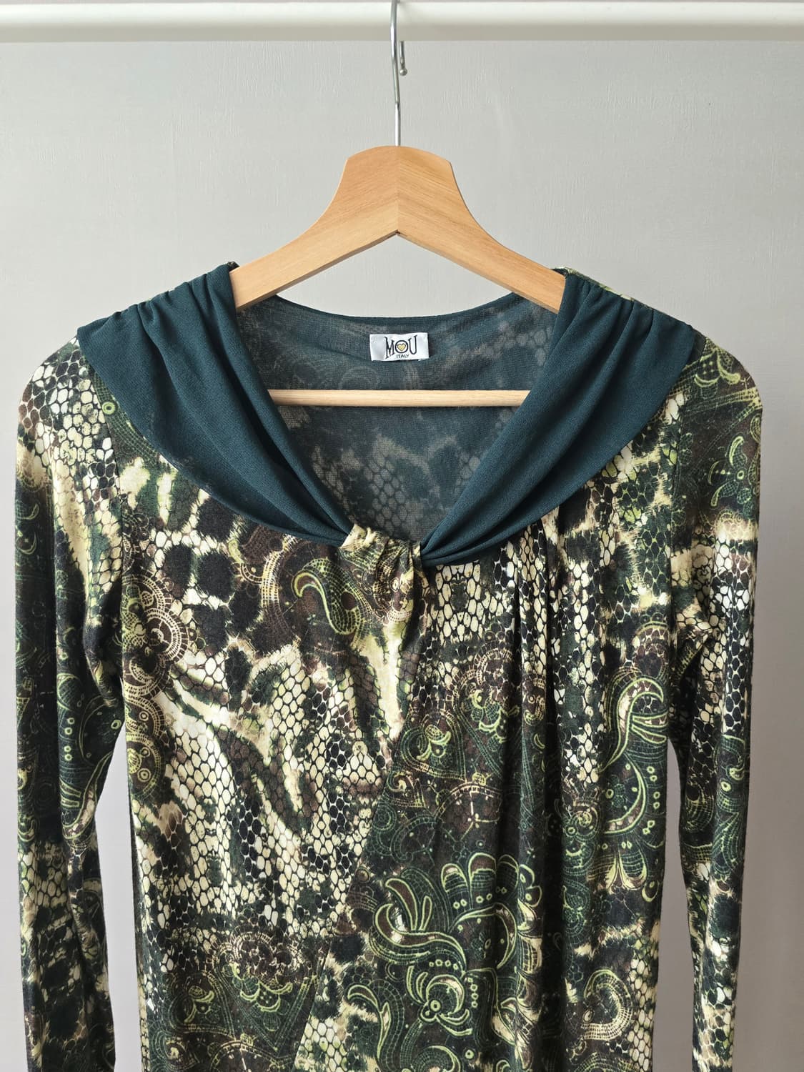 ​[MADE IN ITALY] MOU 이태리 다크그린 원피스 상품이미지1