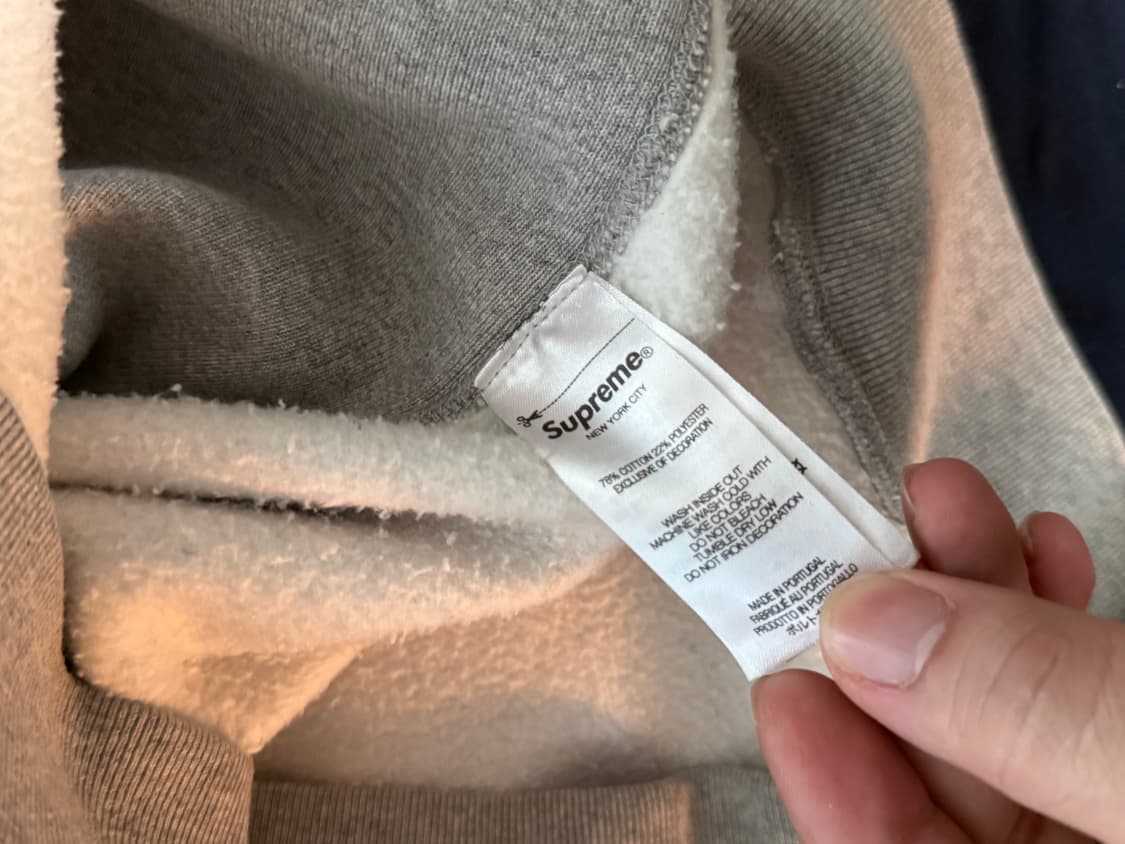 [XL] 슈프림 바시티 후드 스웻셔츠 헤더 그레이 상품이미지5