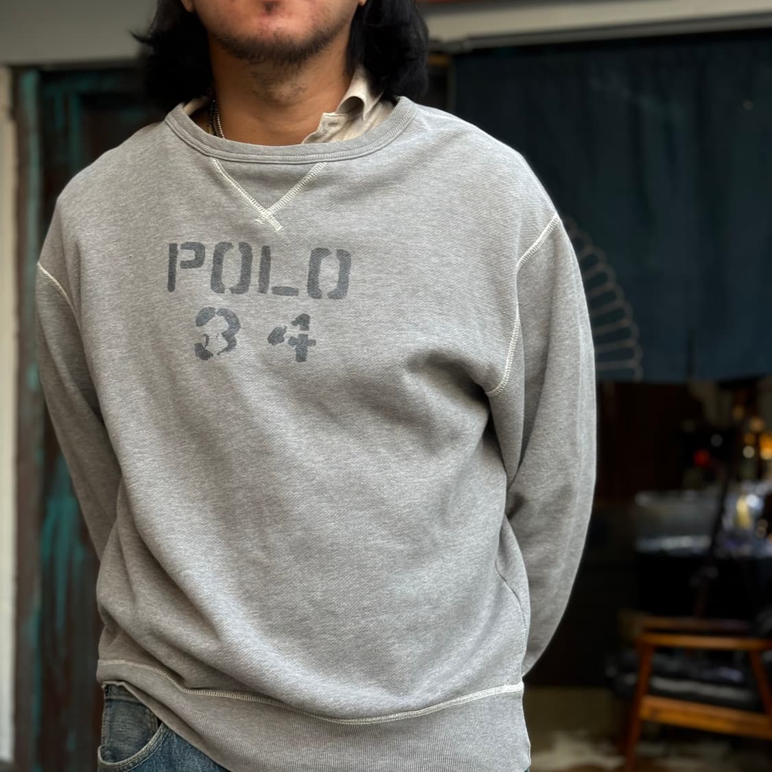 90‘s 폴로 스포츠 스텐실 그래픽 스웻셔츠 L 상품이미지8