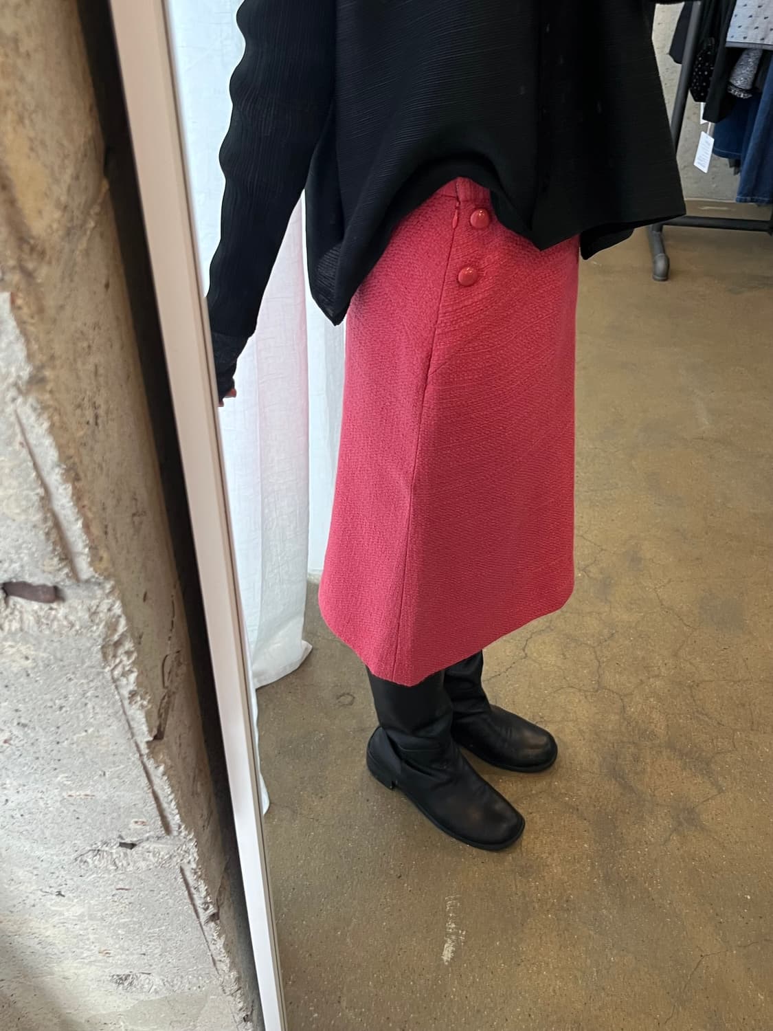 00s COURREGES 꾸레쥬 트위드스커트 상품이미지5