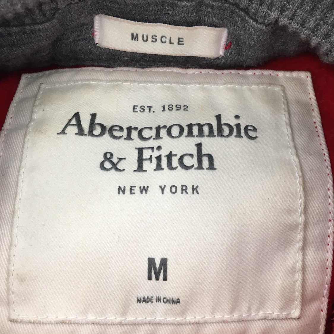 아베크롬비 Y2K 후드 M 레드  상품이미지5