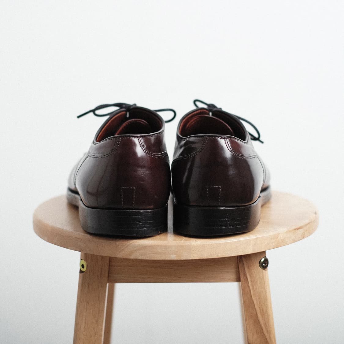 알든 2160 11E(290사이즈) 버건디 코도반 스트레이트팁 더비 상품이미지5