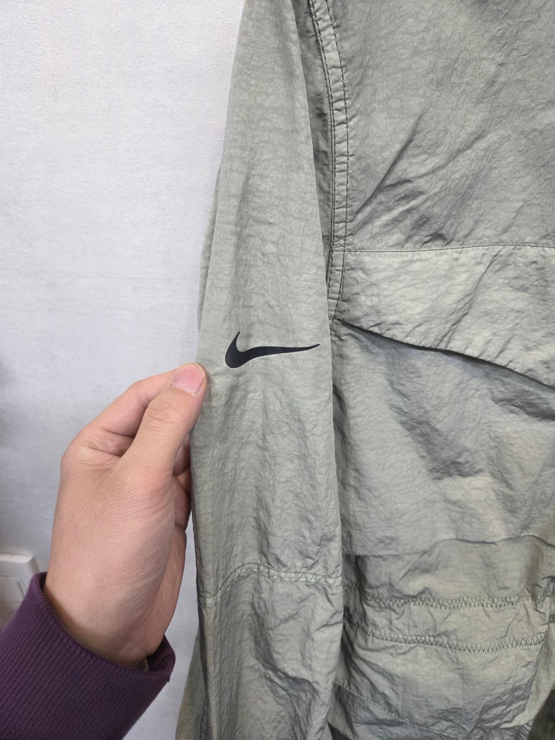 나이키 테크팩 하이 덴시티 m65 우븐자켓 제이드 스톤 L 상품이미지8