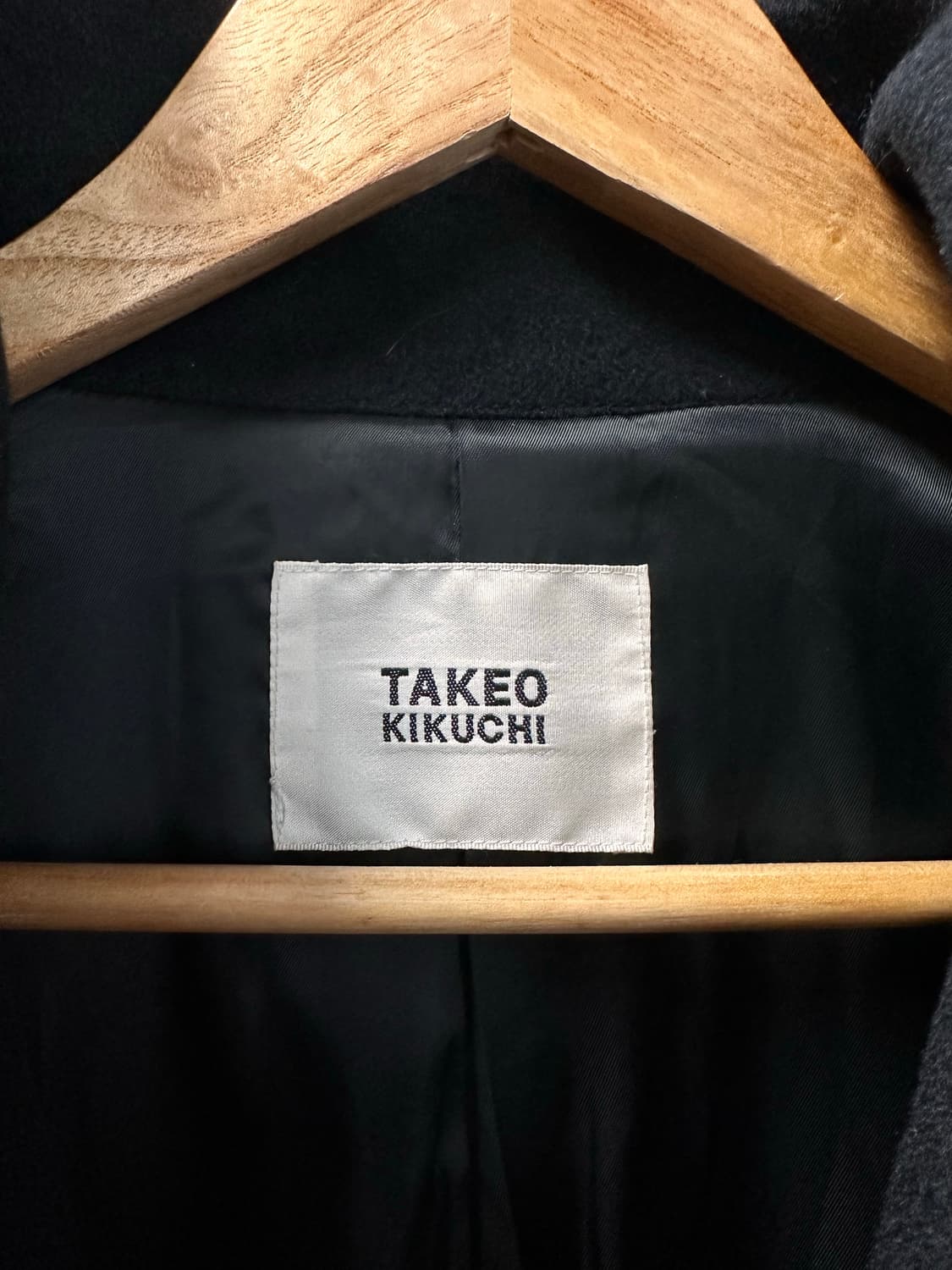 (3)타케오키쿠치 캐시미어 하이넥 싱글 코트 상품이미지5