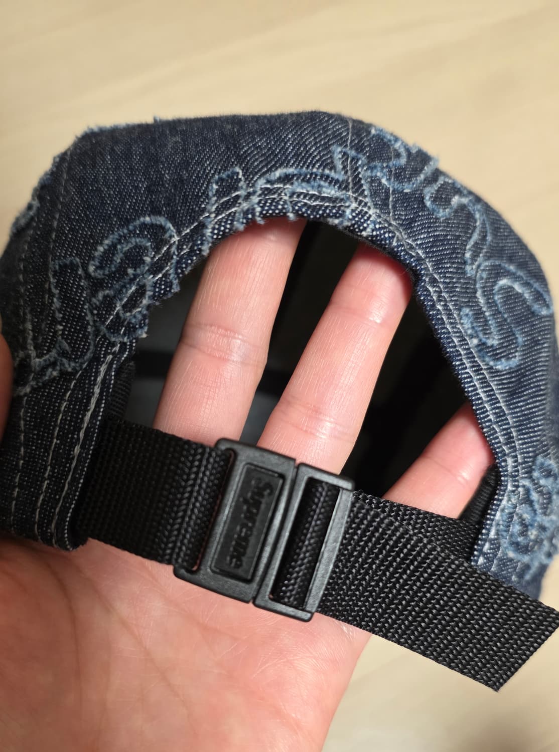 슈프림 레이저드 데님 캠프캡 네이비 상품이미지2