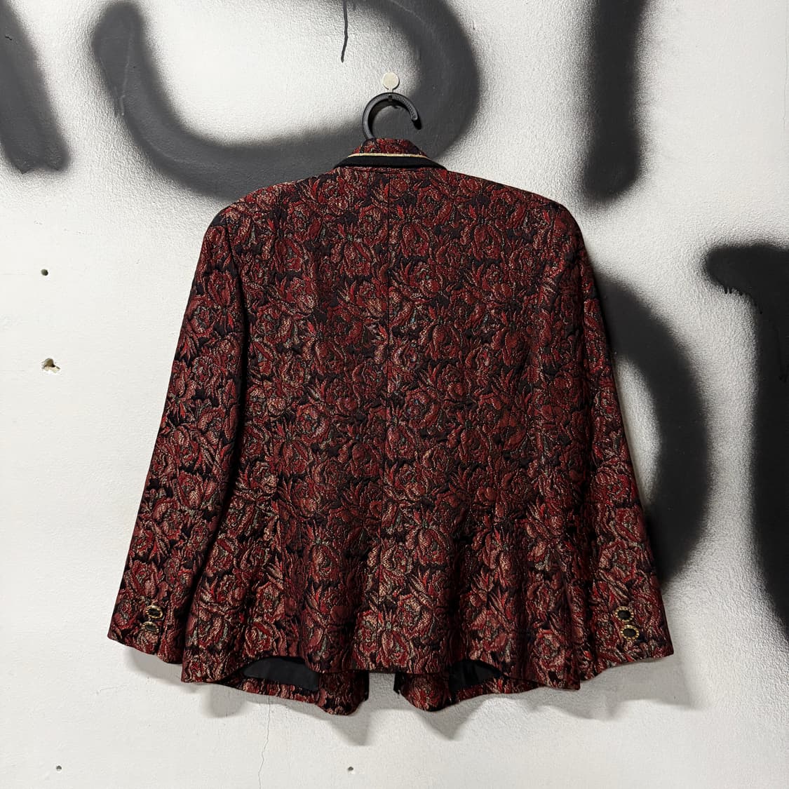 VTG 빈티지 플라워 올 자수 패턴 금장 자켓 상품이미지2