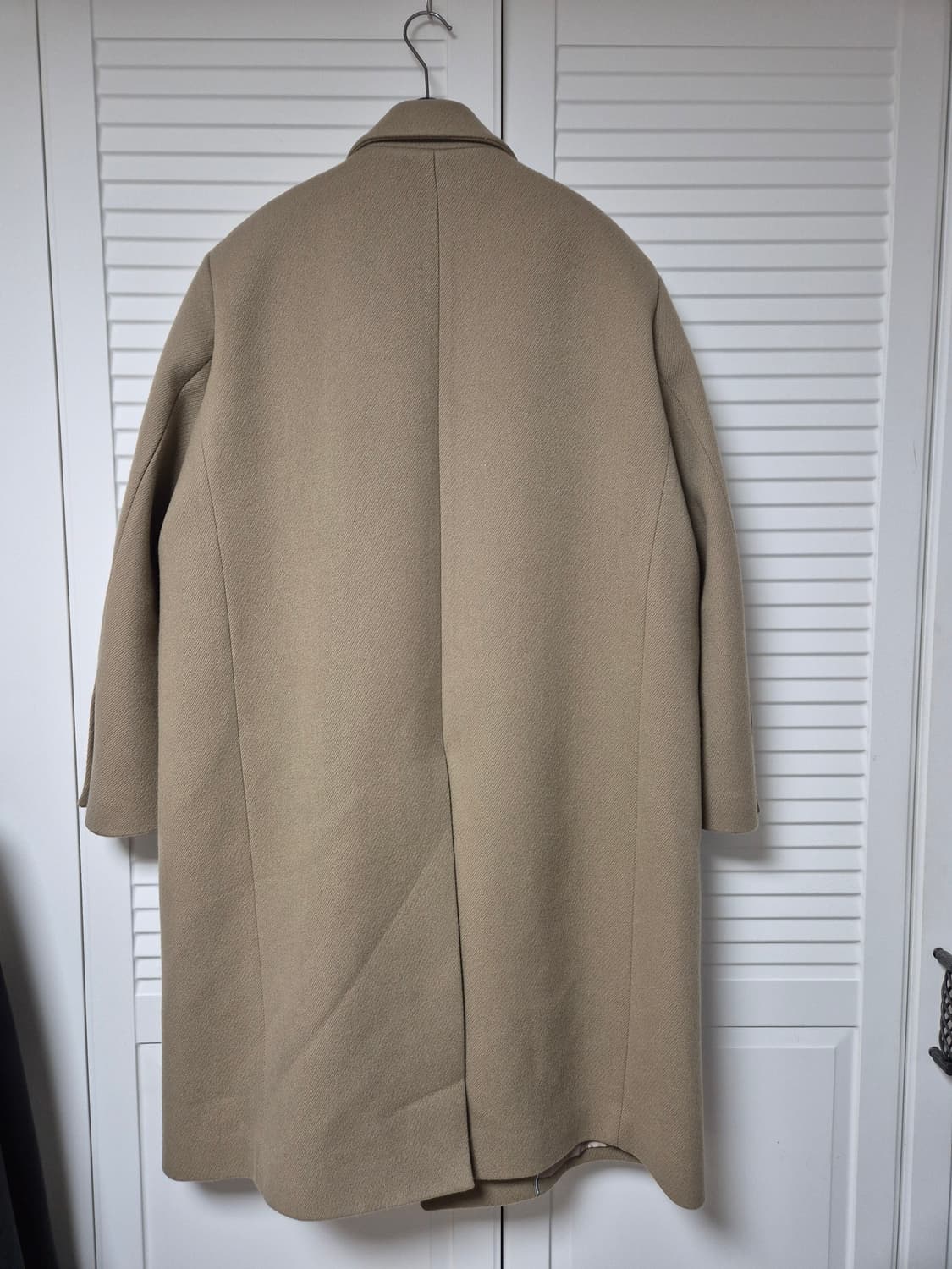 (M)애프터프레이X러드 히든버튼 오버사이즈 싱글 코트 베이지 상품이미지3