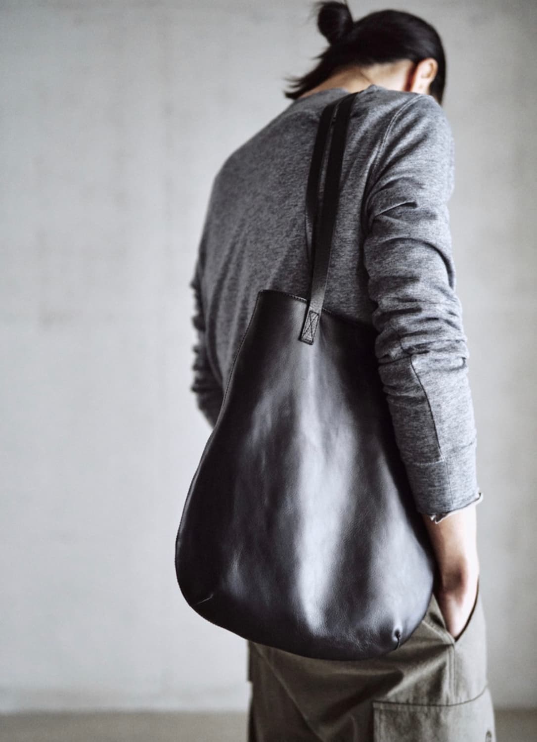 Textured Leather Tote 새상품 상품이미지4