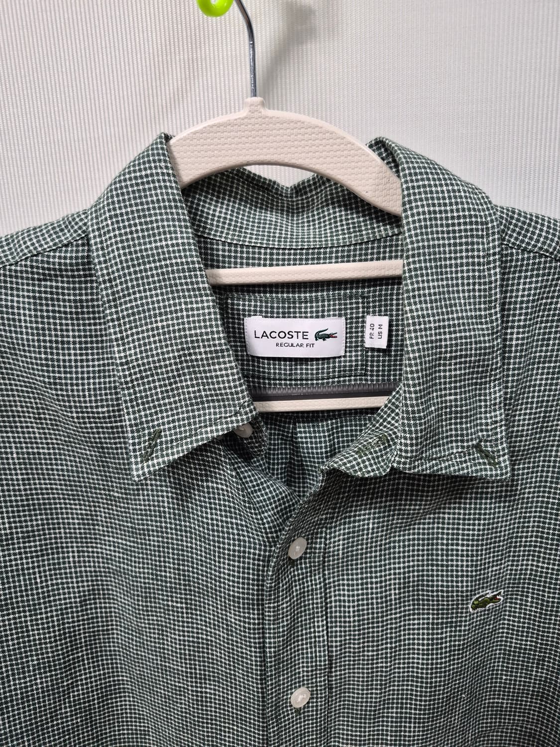 라코스테 마 셔츠 체크 남방 남성 100~105 상품이미지1