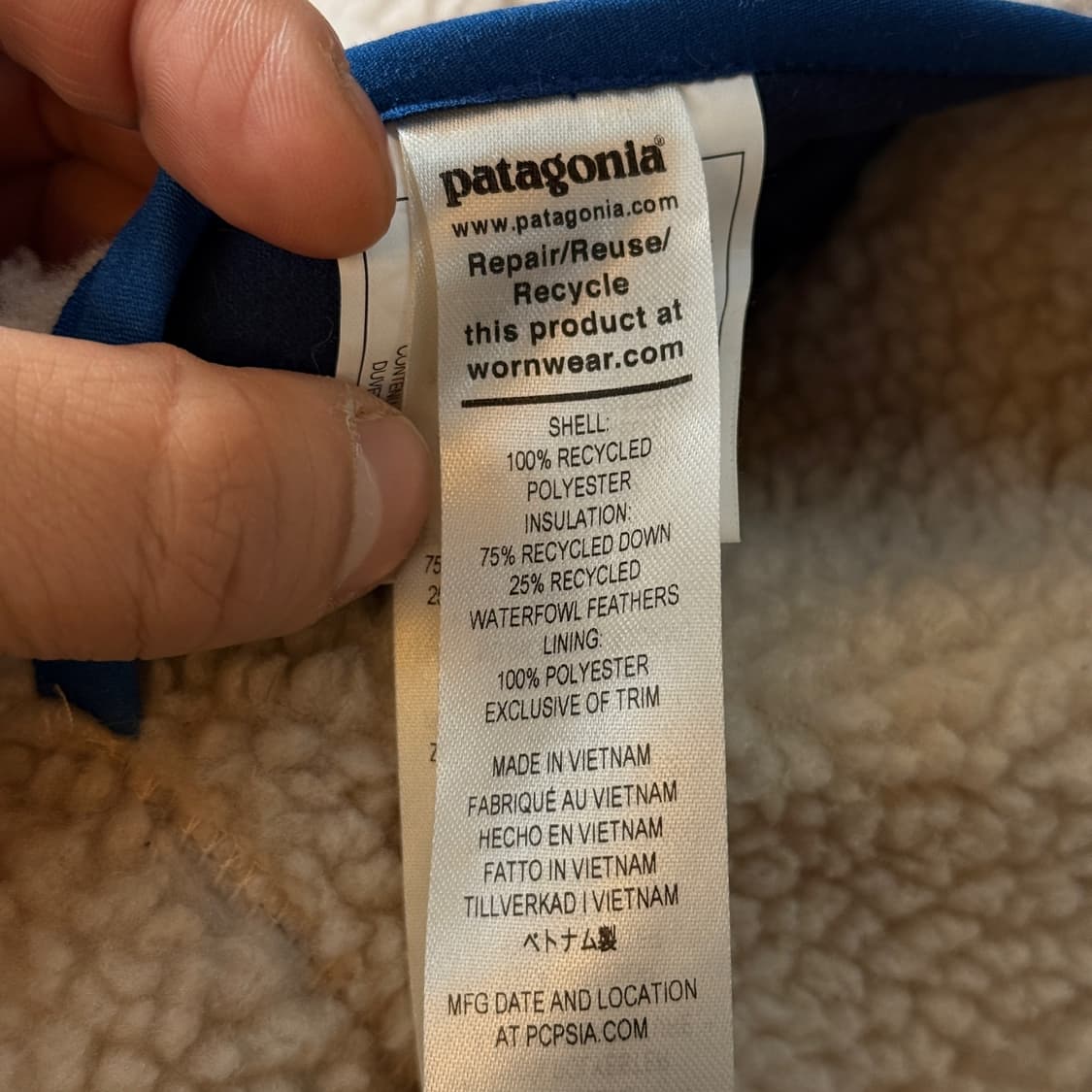 파타고니아 리버시블 비비 다운 베스트 L 상품이미지9