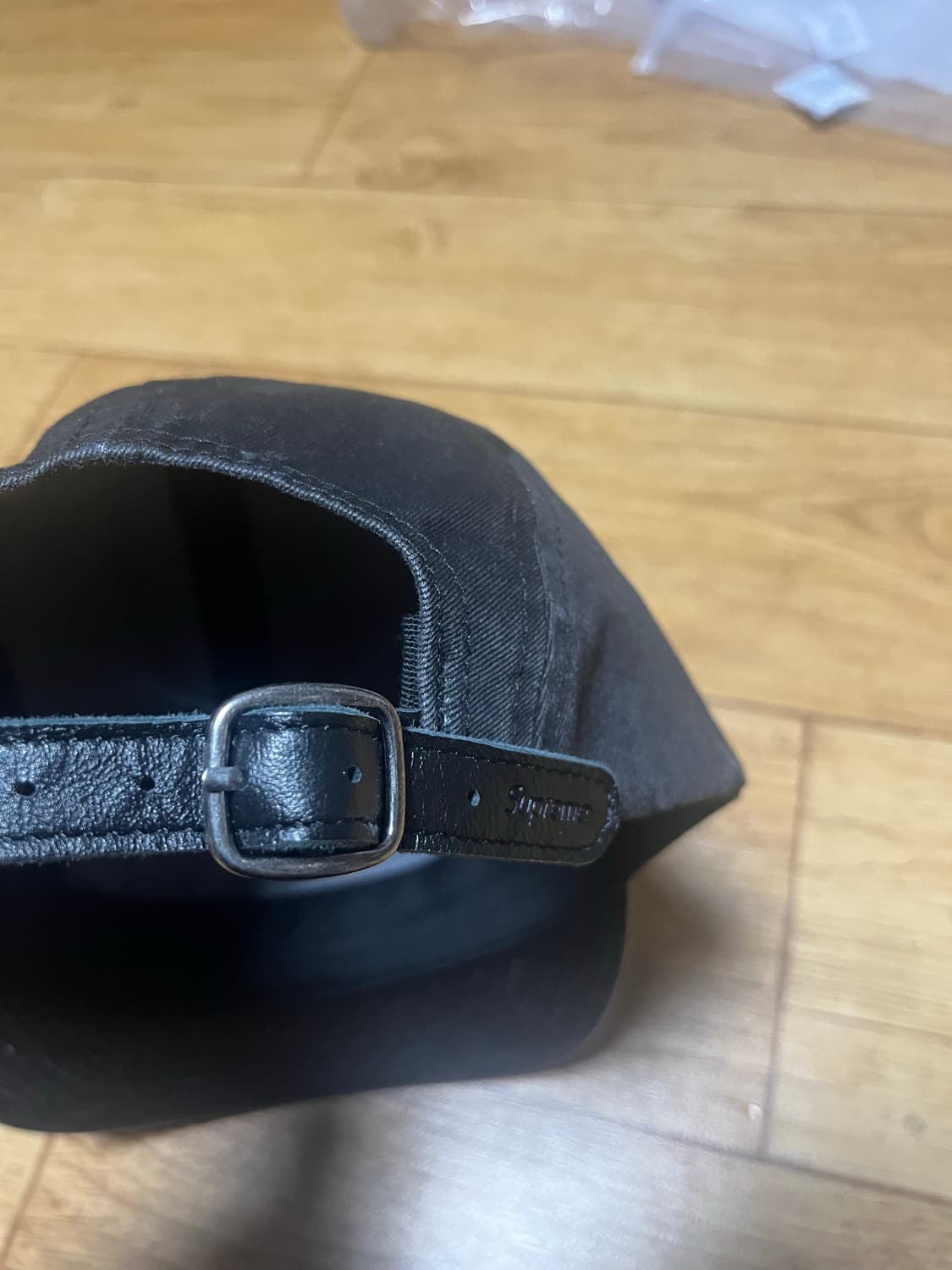 슈프림 워시드 치노 트윌 캠프캡 블랙 25SS 상품이미지4