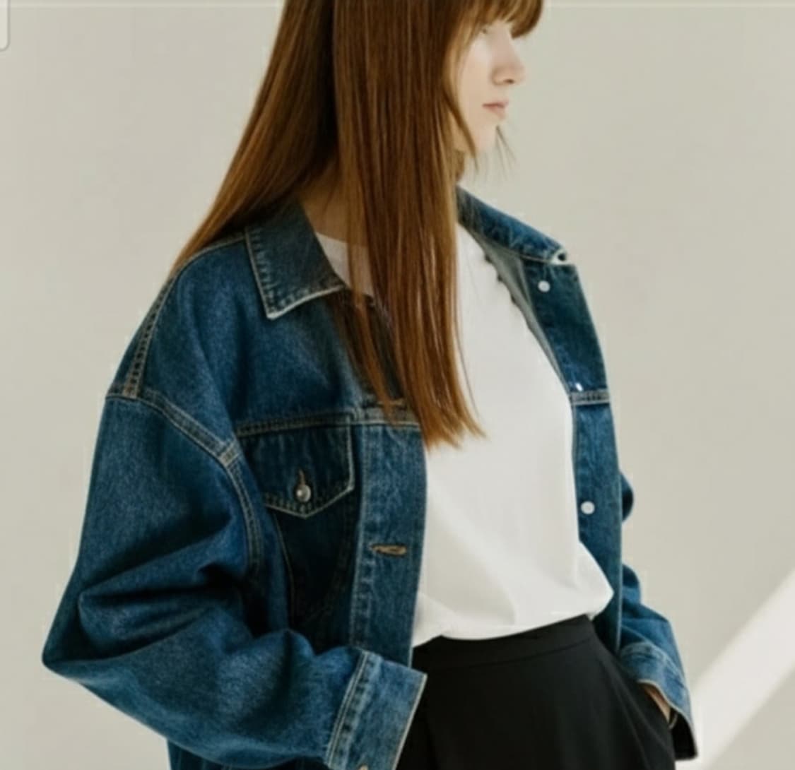 (새상품)쥬시쥬디 크롭 데님자켓 상품이미지3