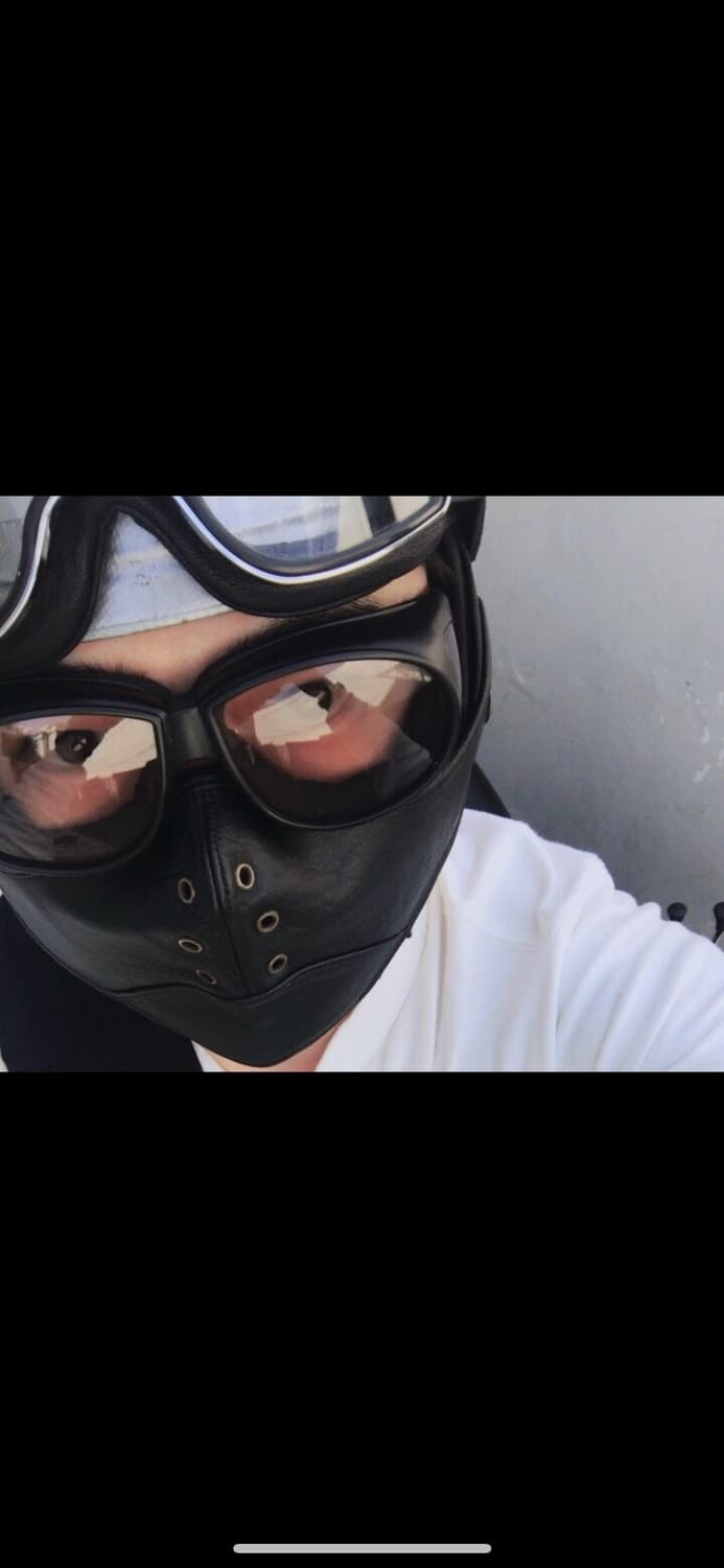 다비다 헬멧 반모 마스크 검정색 상품이미지4