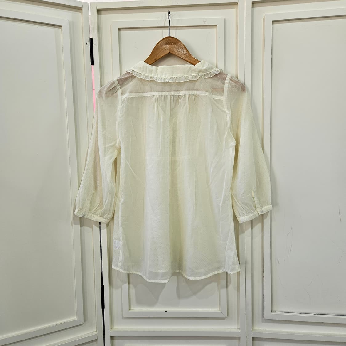 레이스 칼라 블라우스 아이보리 7부 상품이미지7