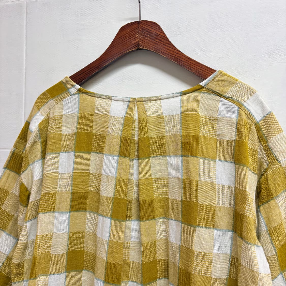 SELF SERVICE 체크 모리걸 히피 블라우스 JPN 상품이미지6