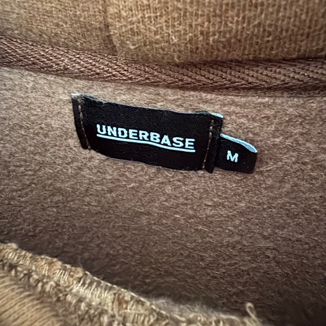 언더베이스 브라운 프린팅 후드티 M 상품이미지4