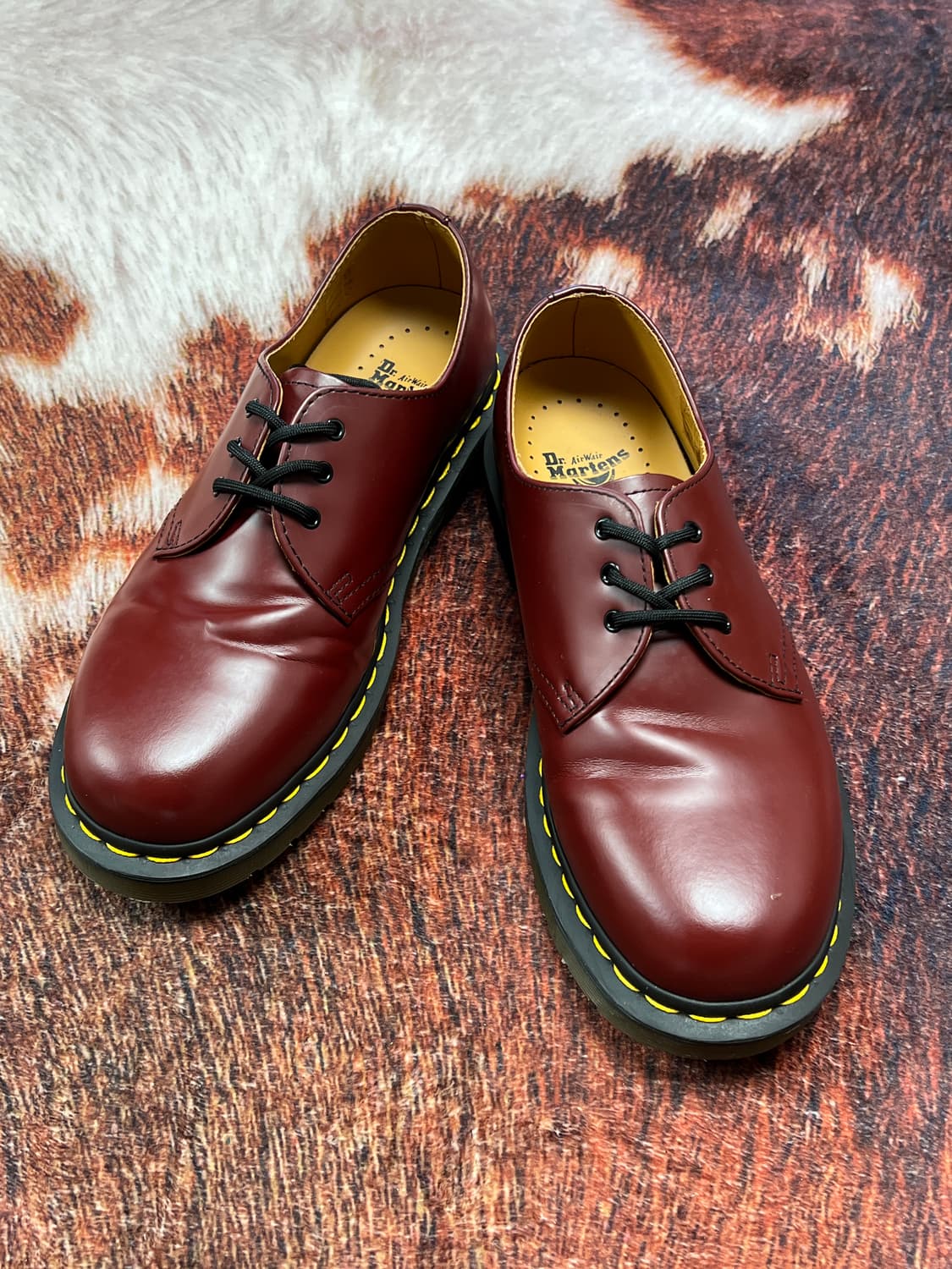 [250] 닥터마틴 1461 3홀 로퍼 스무스 체리레드 상품이미지1