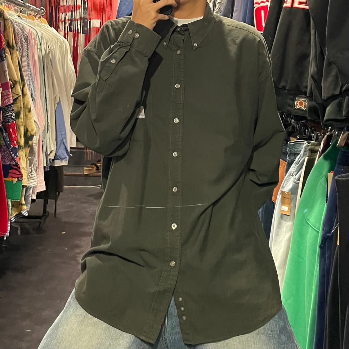 [IM] carhartt 칼하트 카키  긴팔셔츠 상품이미지3
