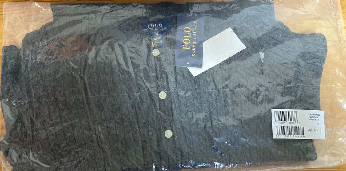 폴로 걸즈가디건 xl 윈저헤더 미개봉 새상품 상품이미지2