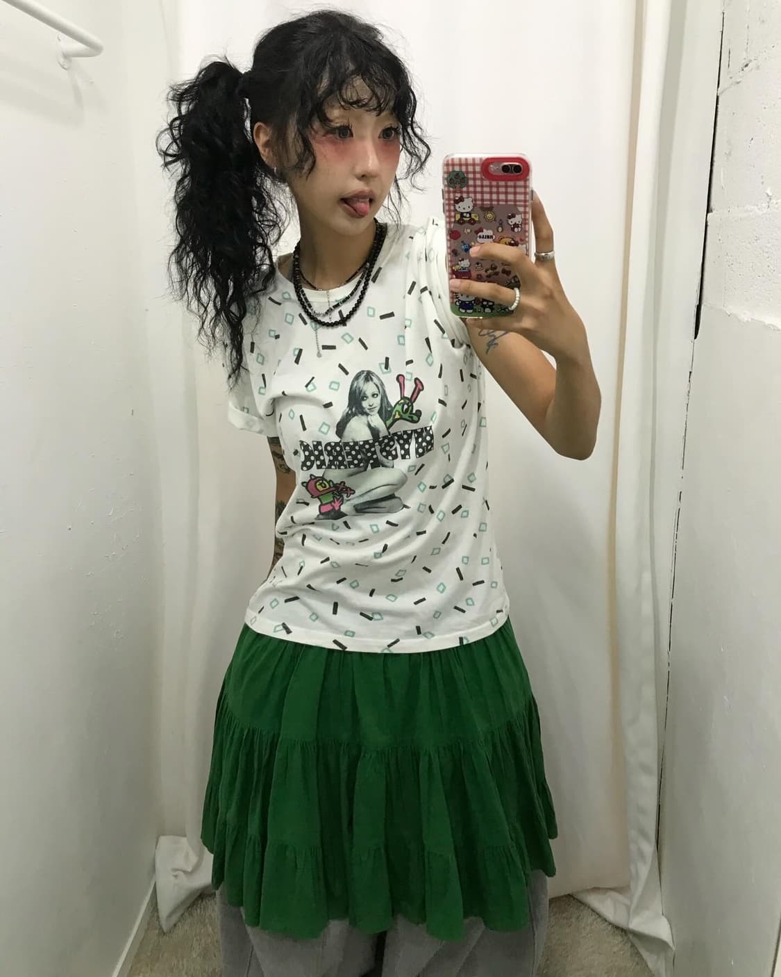 Hysteric Glamour Dots Logo T-shirt 상품이미지4