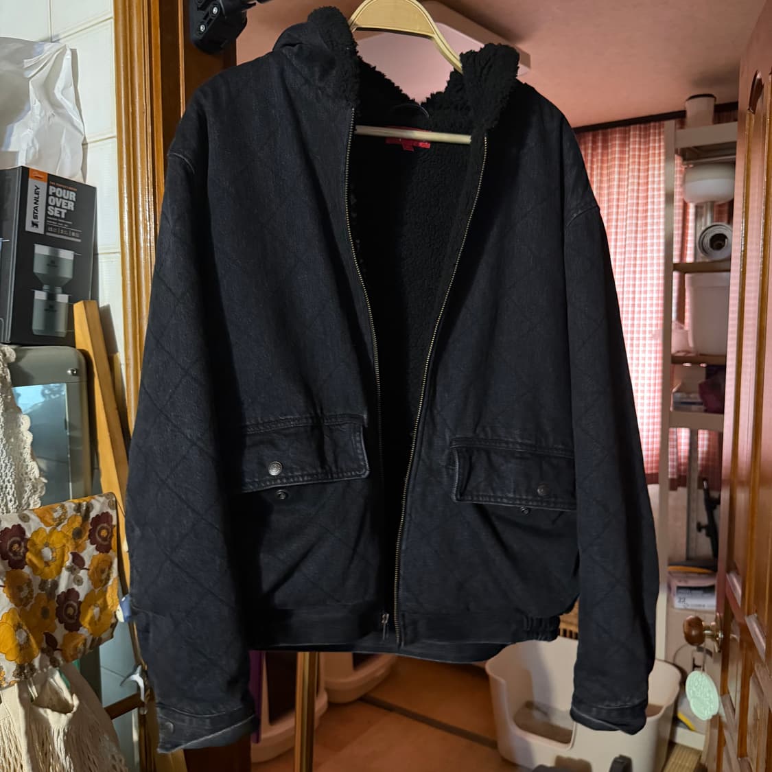 supreme 18 f/w 퀄트 데님 파일럿자켓 상품이미지4