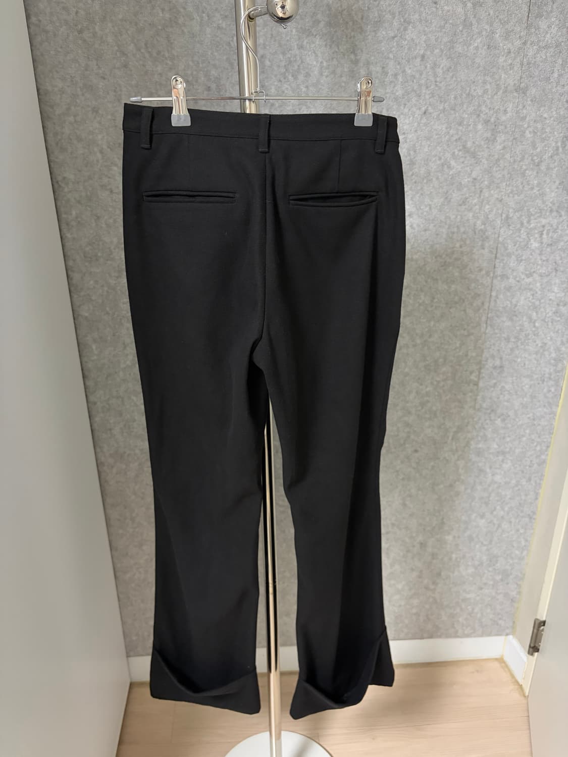 페인츄얼 플리티드 스커트 레이어드 팬츠 블랙 S 상품이미지6