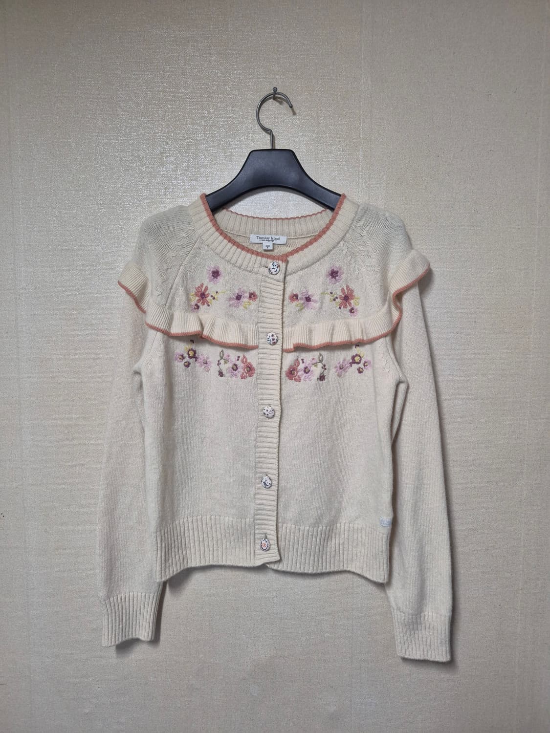 써스데이아일랜드 니쥬 프릴 가디건 상품이미지1