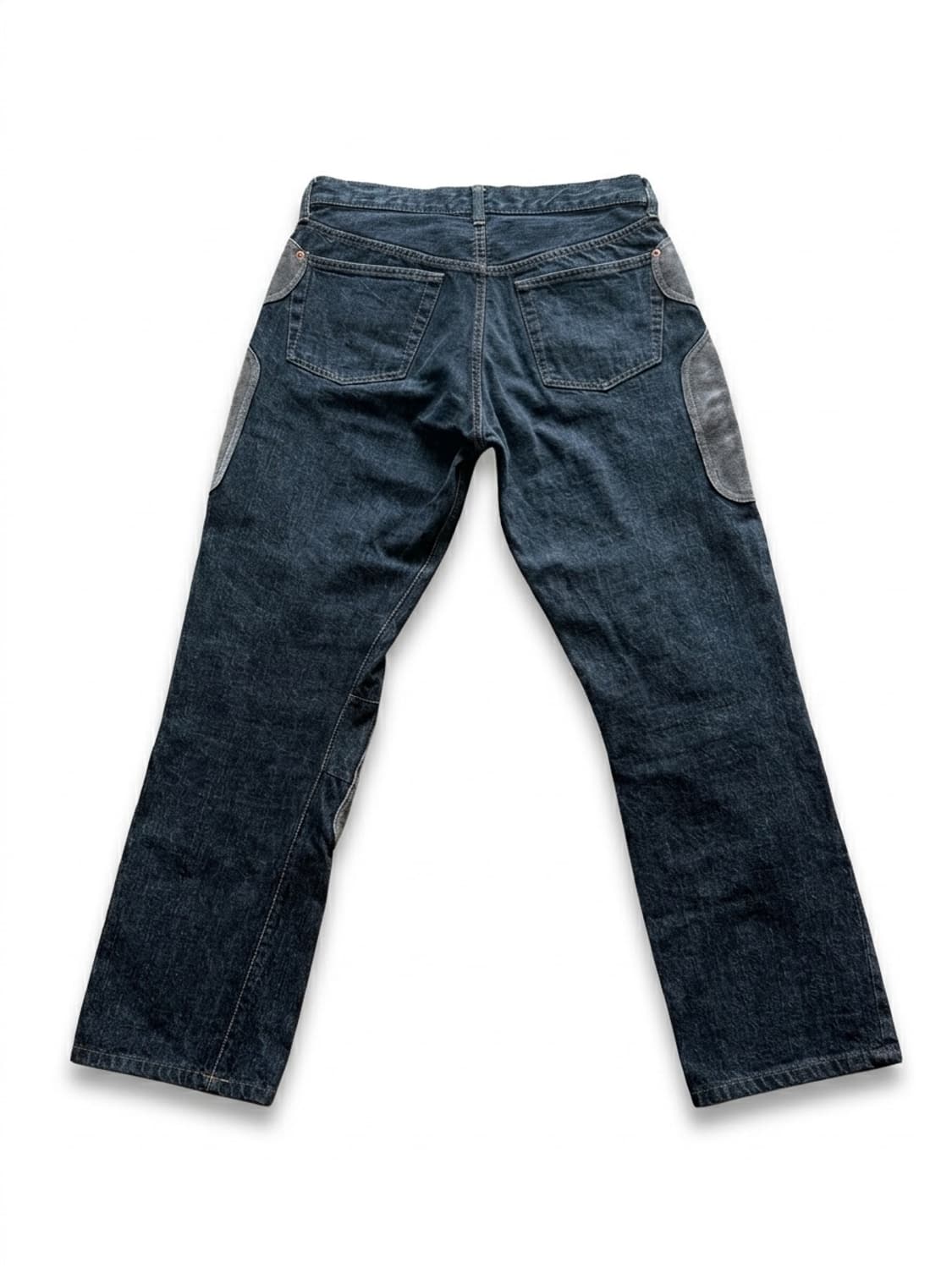 AD2001 꼼데가르송 옴므 옴므 스웨이드 패치 데님 상품이미지2