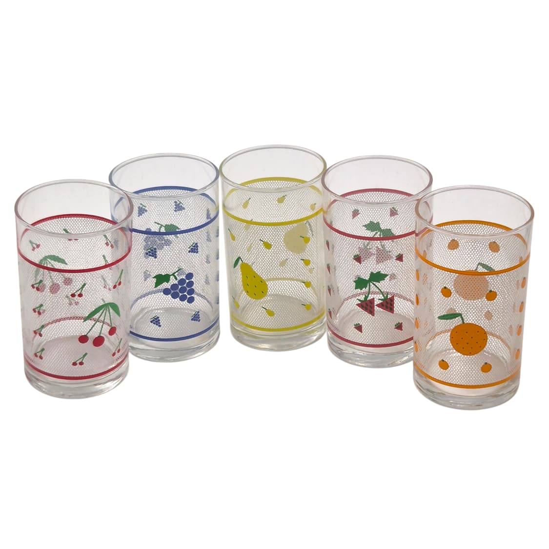80s 아데리아 레트로 과일 픽셀 글라스 1p 상품이미지5