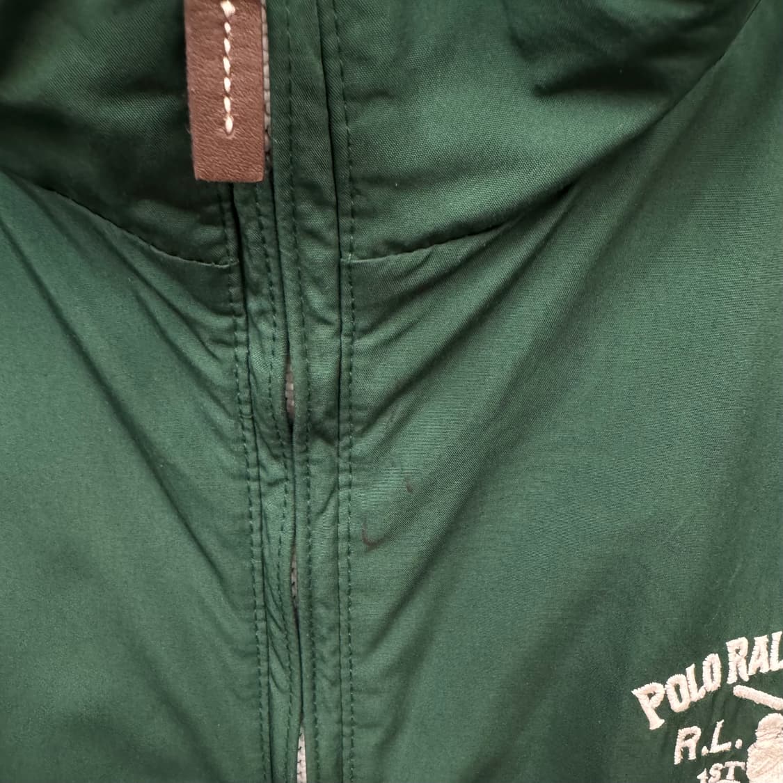 00s 폴로 랄프로렌 나일론 자켓 전면 로고 포인트 그린 상품이미지8
