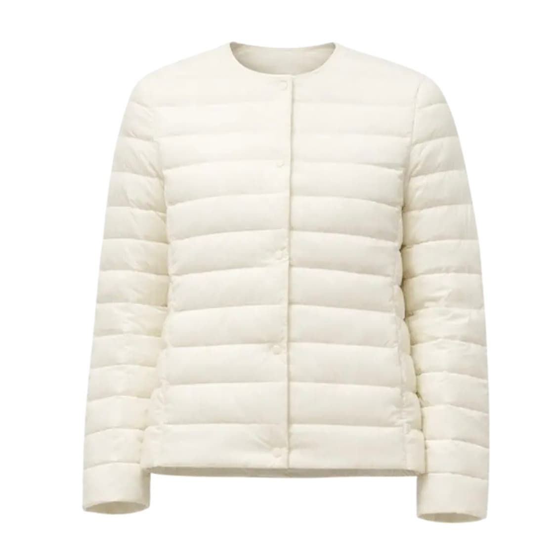 무신사 스탠다드 구스다운 경량패딩 아이보리 화이트 L  상품이미지1