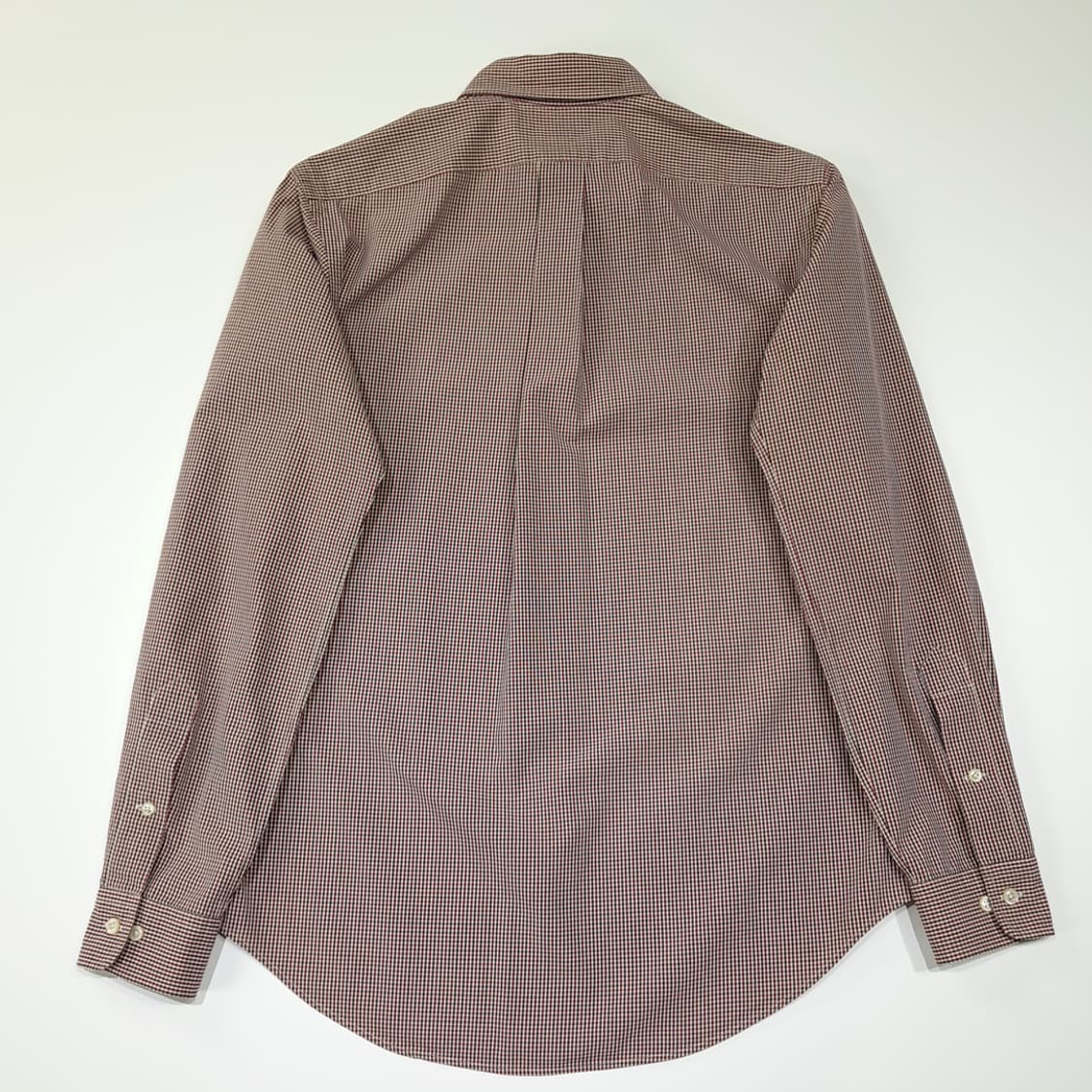 CL856 S 폴로 90s 홍콩판 레드그린 마이크로체크 셔츠 남방 상품이미지6