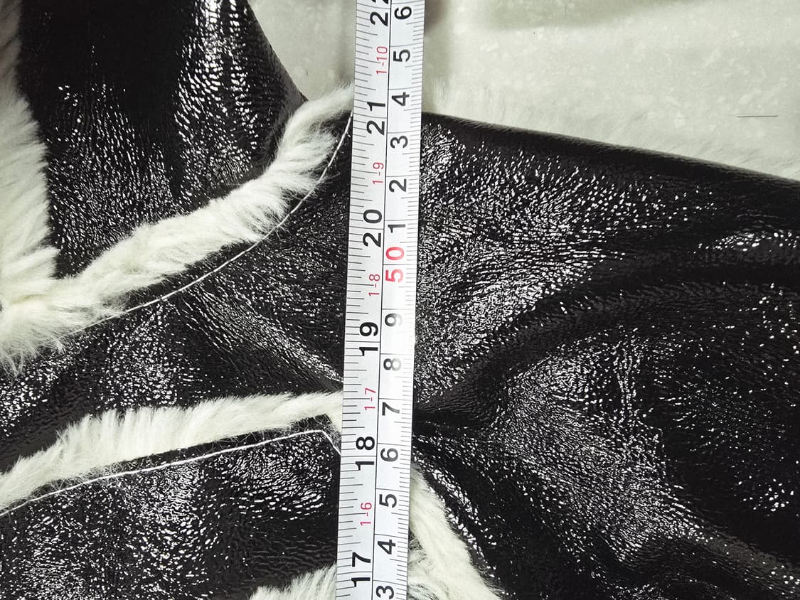 블랙 양모퍼 트리밍 크롭 자켓 상품이미지7