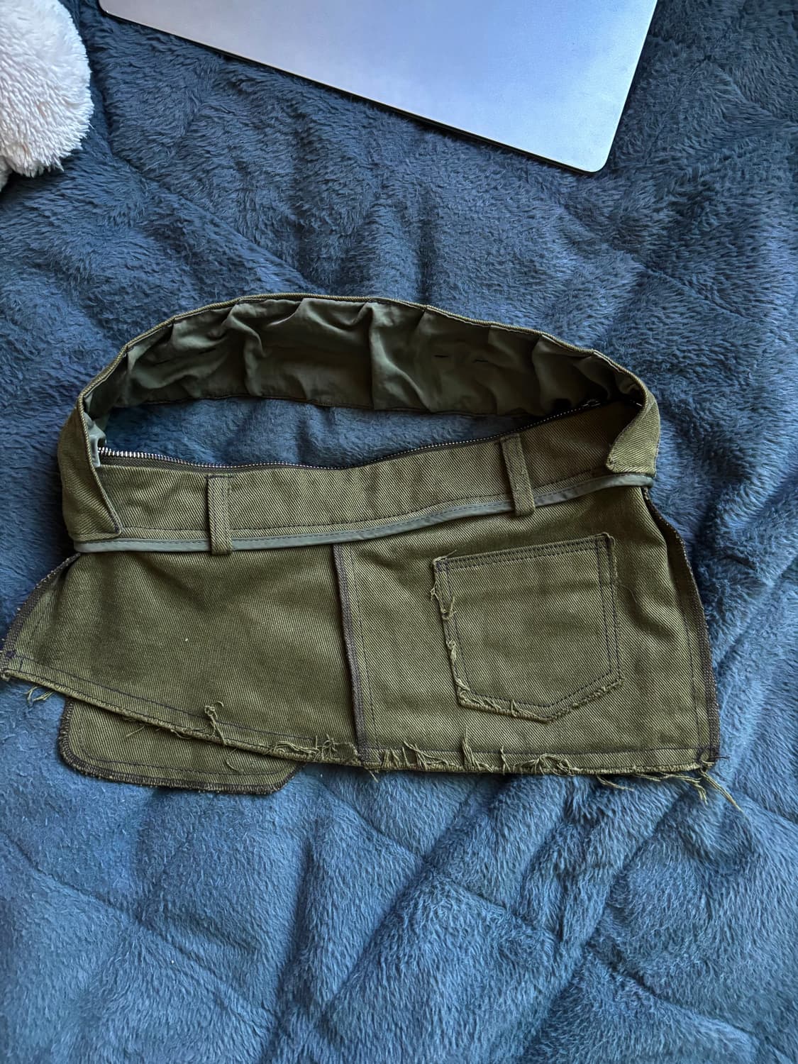 오들리워크샵 트라우저백 카키 Chuka Denim Trouser Bag 상품이미지2