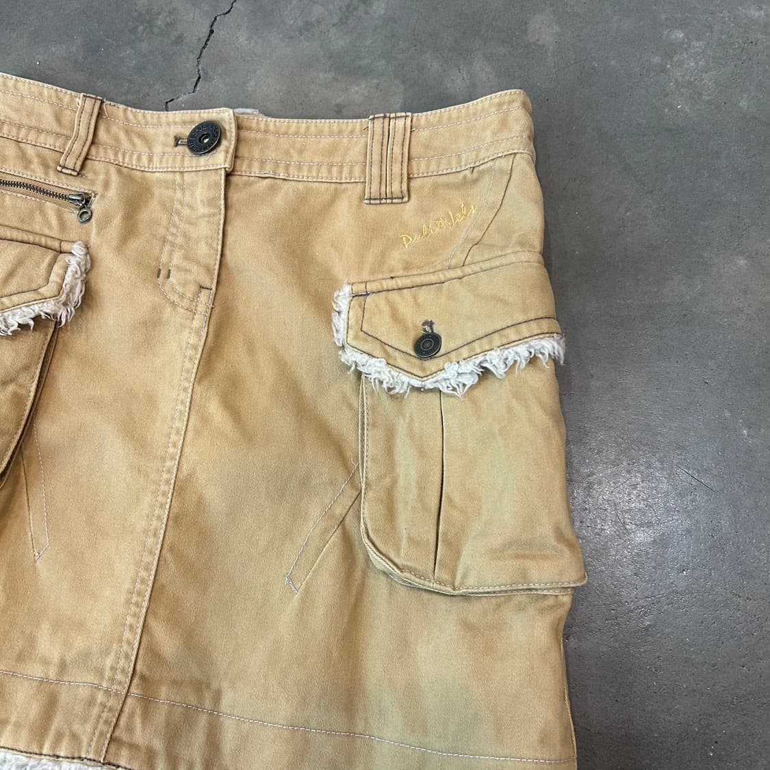 퍼 디테일 카고 스커트 상품이미지2