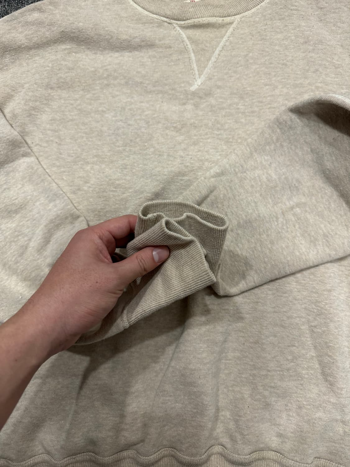 웨어하우스 플레인 오트밀 그레이 스웻 44 상품이미지5