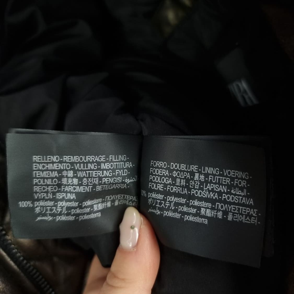 [자라] 글로시드 크랙 패디드 오버핏 봄버 자켓 브라운 M18690 상품이미지6