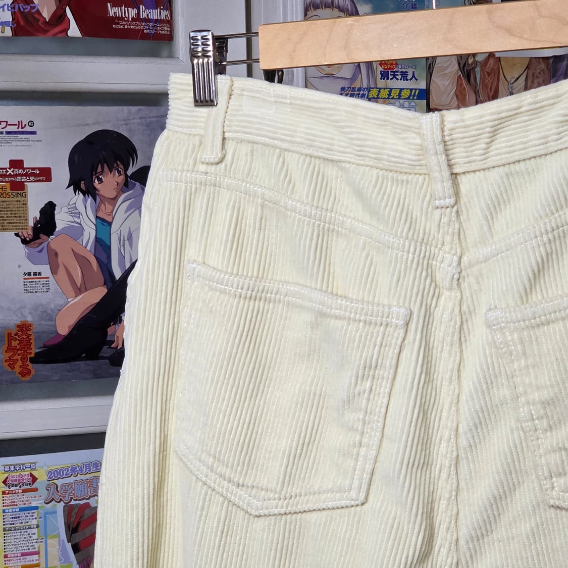 아이보리 투핀턱 코듀로이 와이드팬츠 상품이미지6