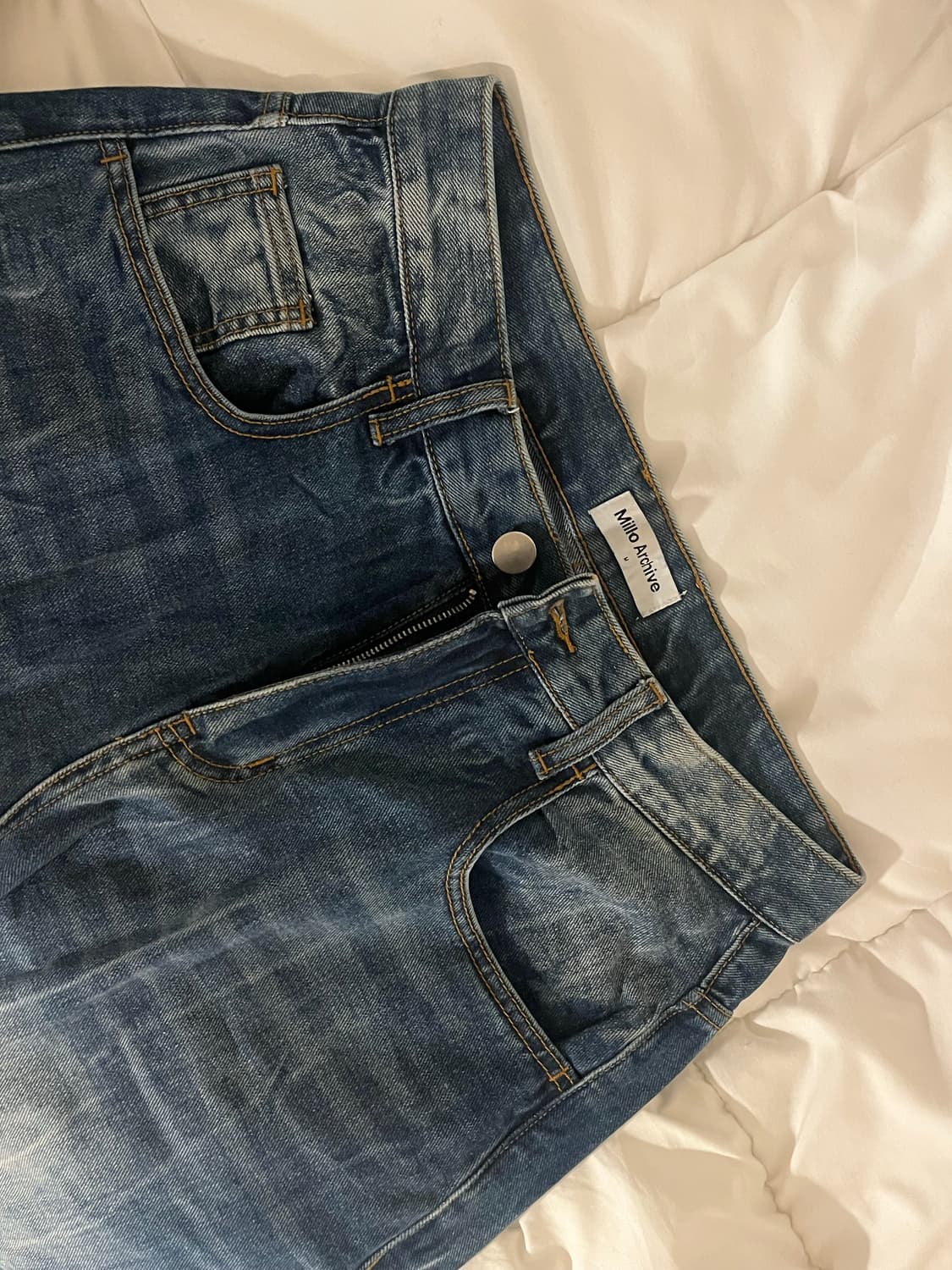 밀로 아카이브 리플렉트 커브드 팬츠 (M) 상품이미지1