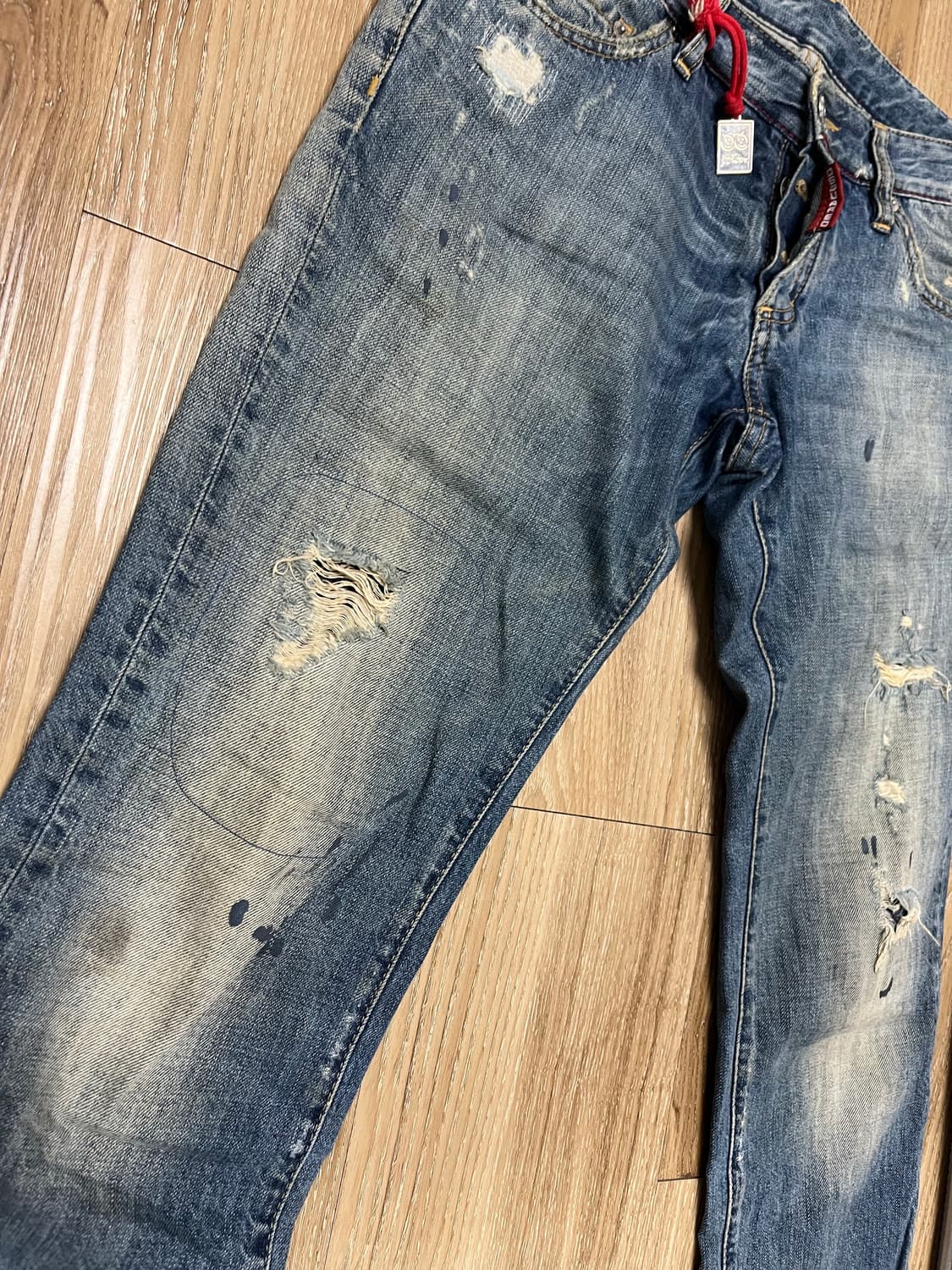 디스퀘어드 리페어드 청바지 29 상품이미지4