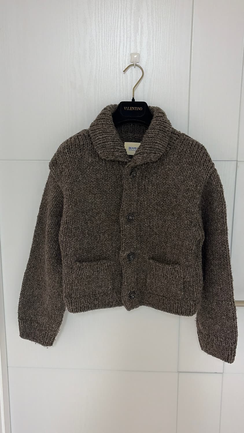 빔즈보이 울 니트 가디건 브라운55,66 정품 상품이미지1