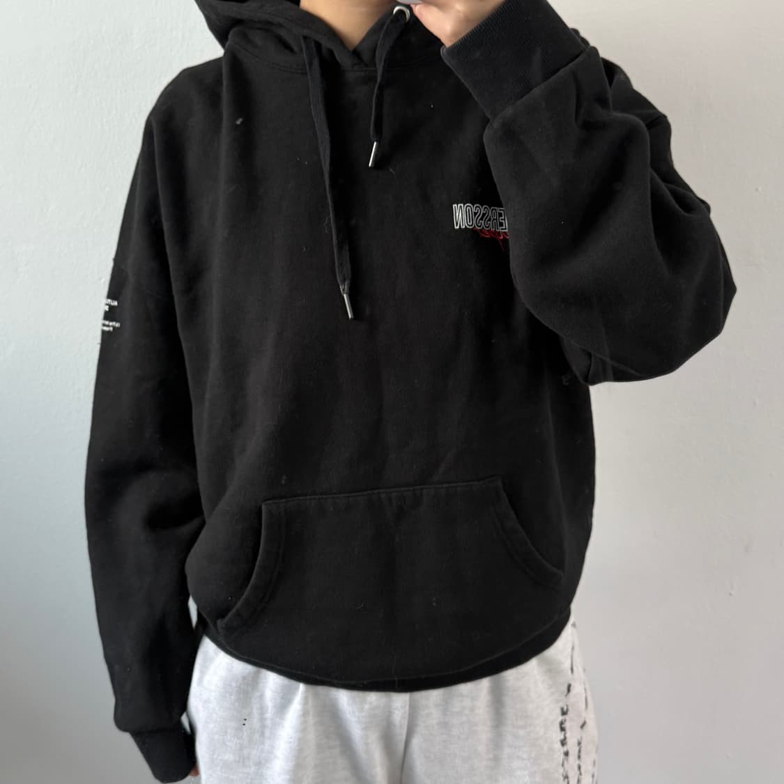 [XL] 엔더슨벨 블랙 후드티 상품이미지2