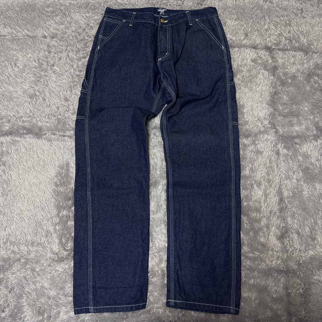 [32x32] 칼하트 럭싱글니 카펜터 스티치 데님 팬츠 상품이미지1