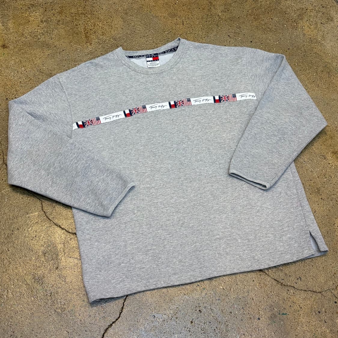 90s Made in USA 미국 빈티지 타미힐피거 타미진 맨투맨 상품이미지2