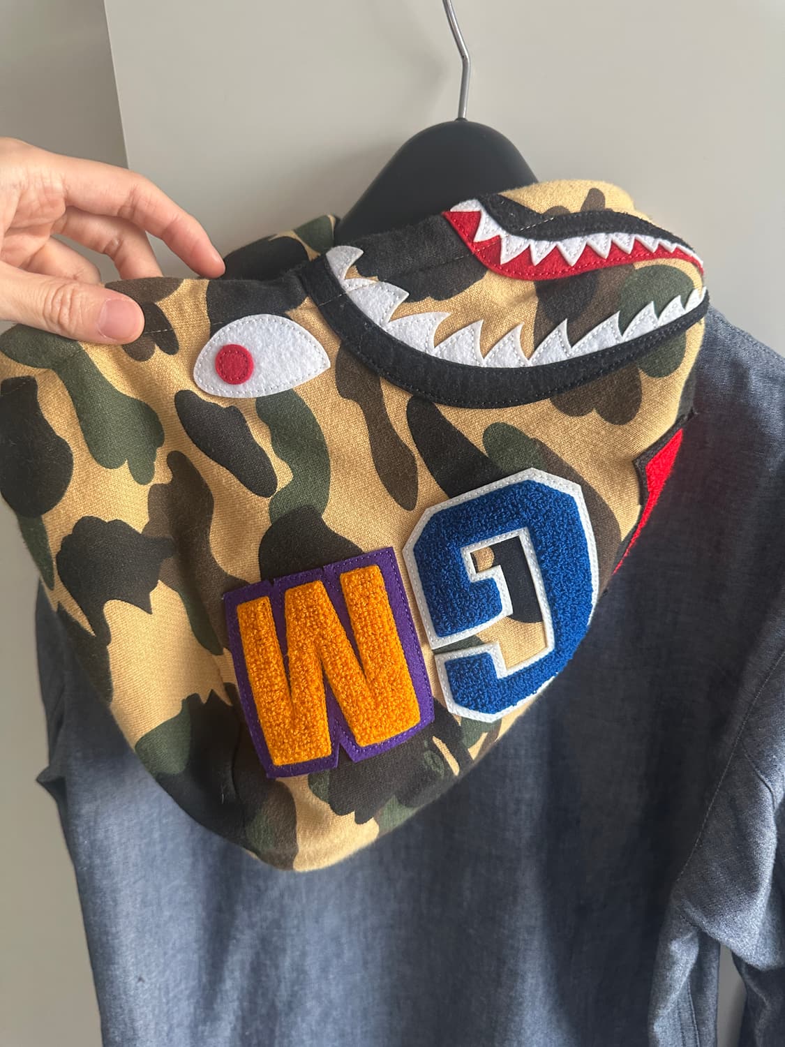 BAPE SHIRT JACKET GREY 상품이미지2