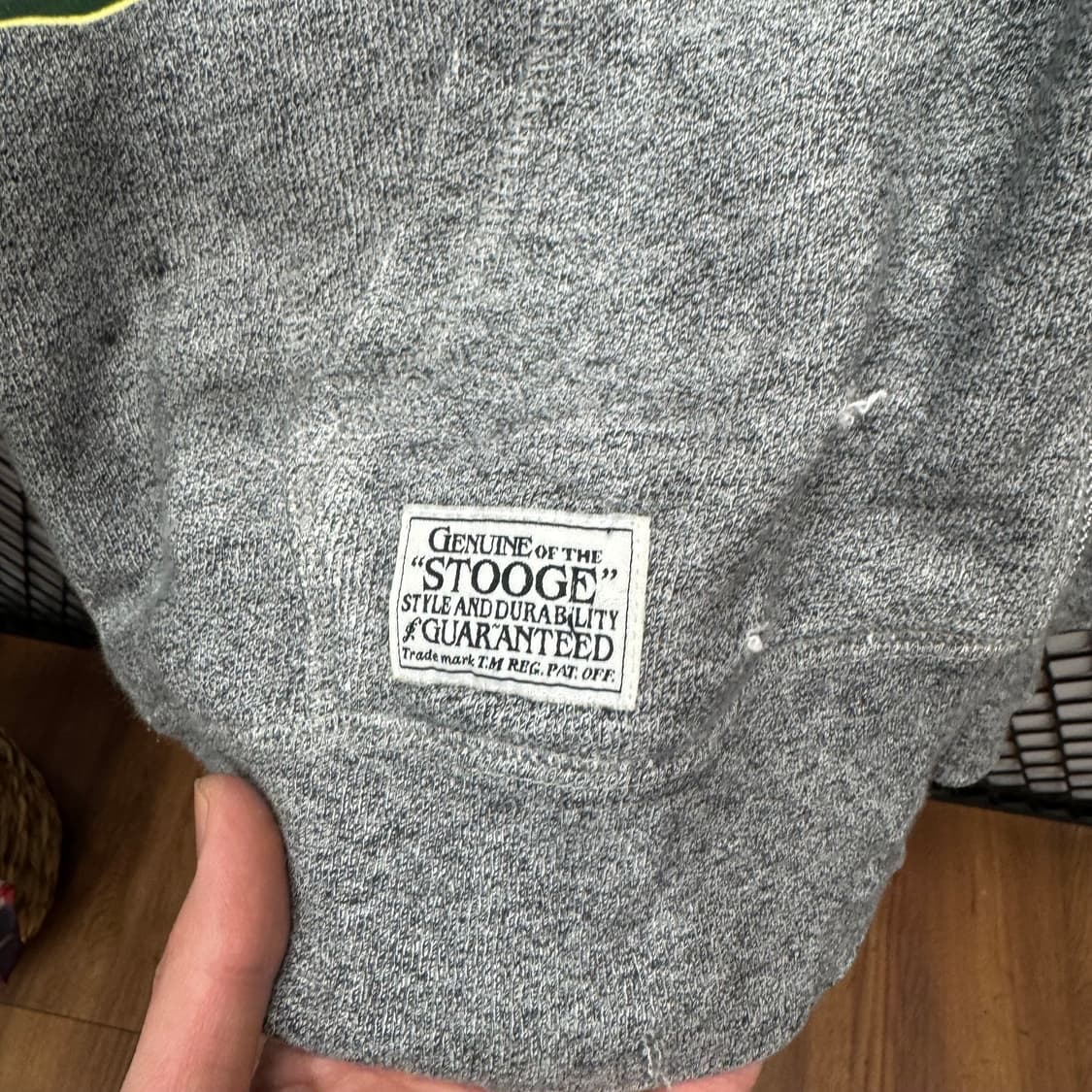 스투지앤코 후드 집업 후면 레터링 로고 포인트 그레이 상품이미지7